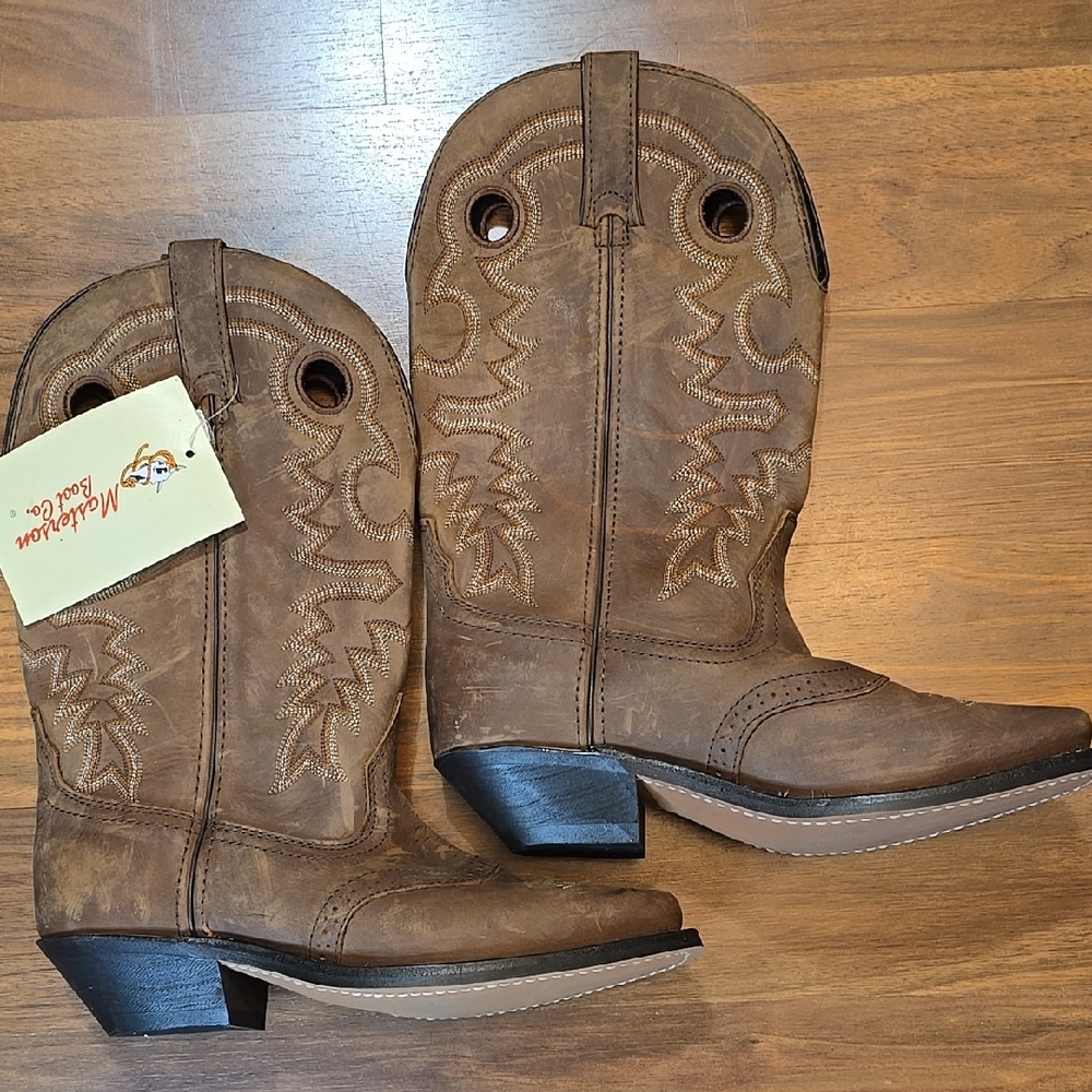 Brown Leather Western Boots